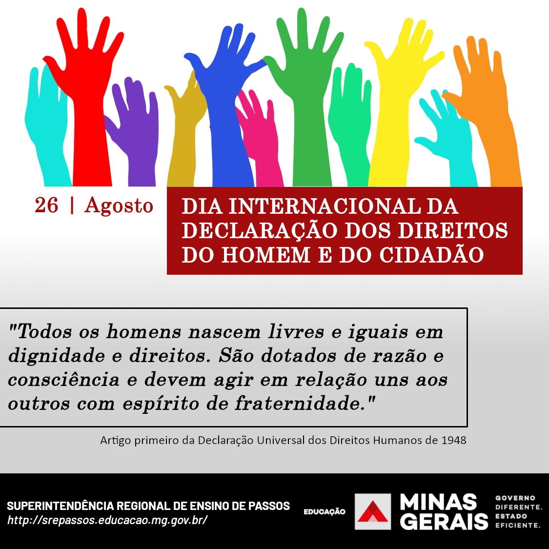 26 De Agosto Dia Internacional Da Declaração Dos Direitos Do Homem E Do Cidadão 3806