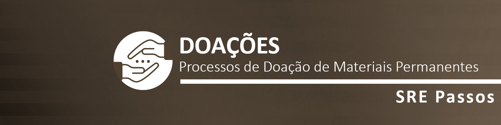 Doações - Publicação de Processos de Doação de Materiais Permanentes